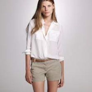 Khaki J.Crew Chino Shorts